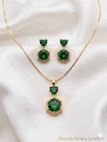 Heart zircon set
